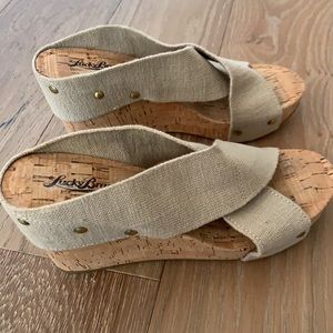 Lucky Brand cork wedges
